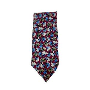 BOTANY 500 Classic Tie 57.5” Burgundy Blue And Tan